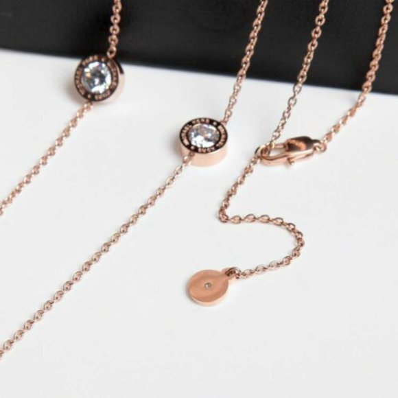 NEW Michael Kors Crystal Fulton Station Necklace - Picture 4 of 6